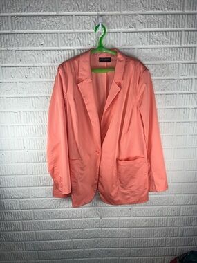 Lane Bryant Coral-Peach Blazer Jacket